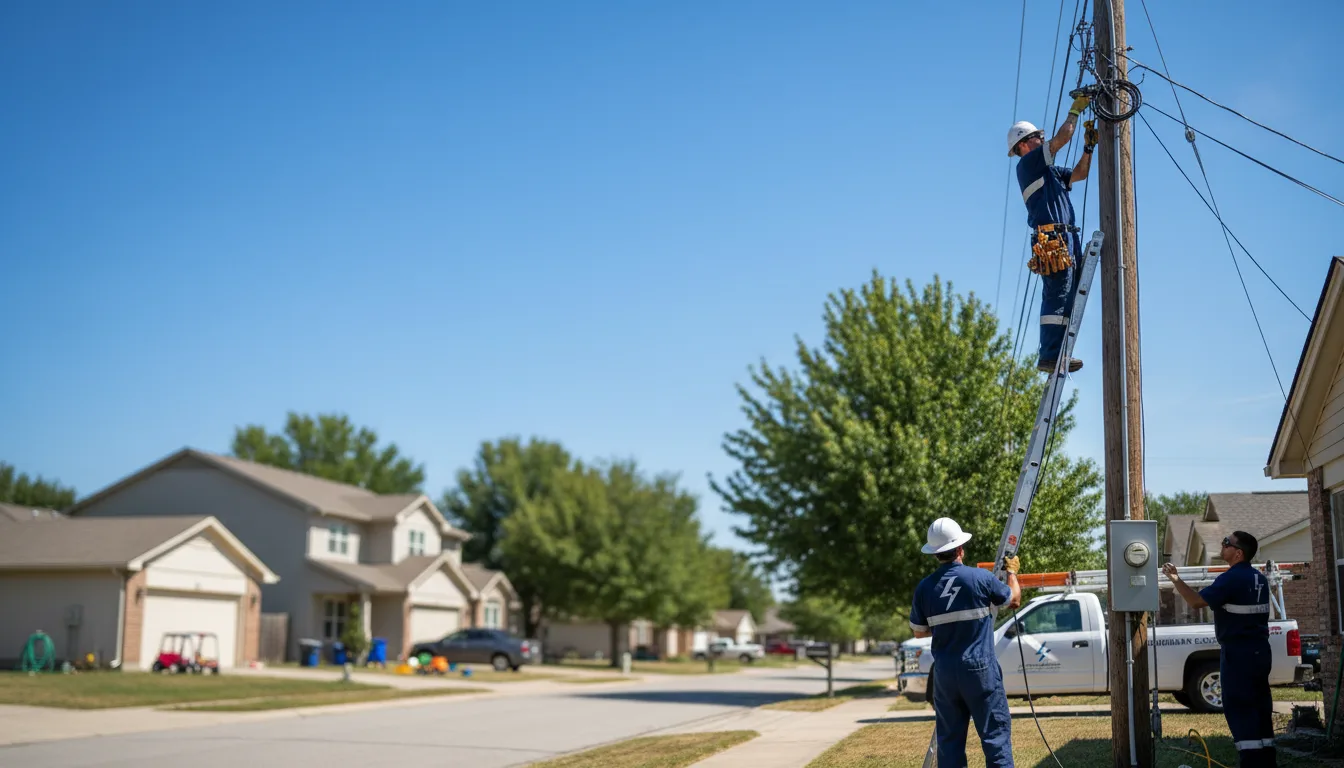 Residential electrician providing installation services in Vandalia, OH